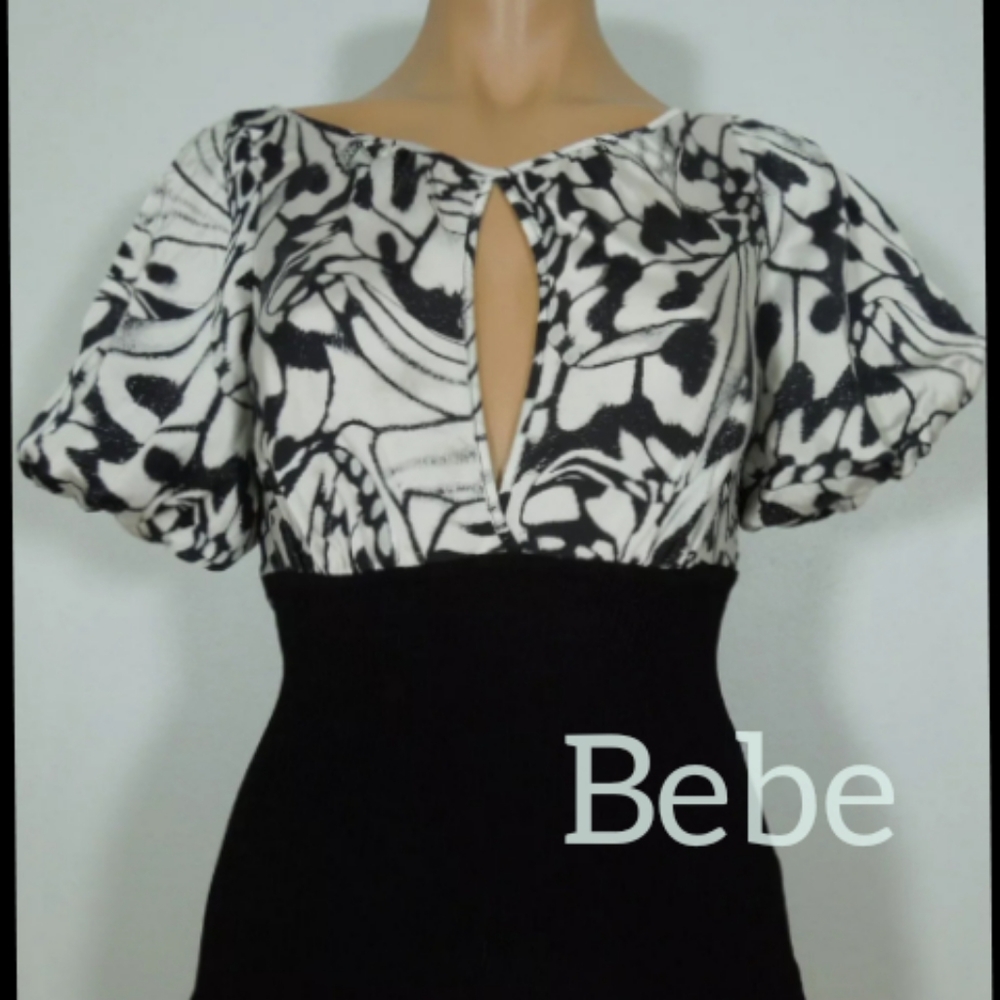 🌷BEBE silk & spandex top S